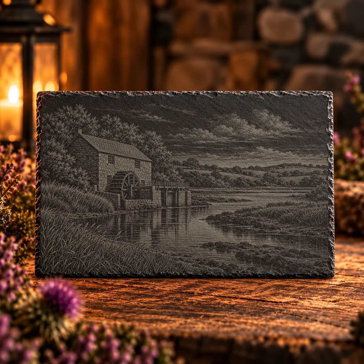 Tide Mill Coastal Slate Art
